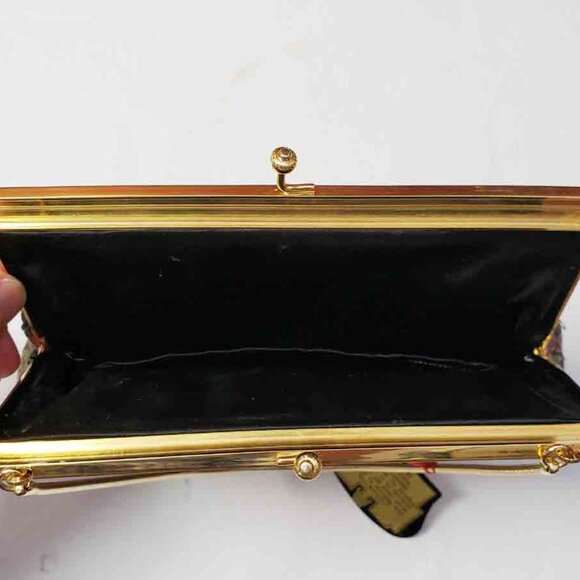 Vintage 1980s Handmade Petit Point Hand Embroidered Purse - Picture 4 of 5